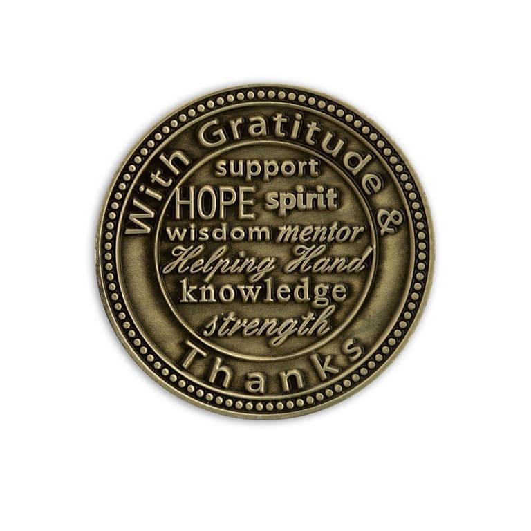 My Sponsor Rose - Friendship Bronze Affirmation Medallions - The Token Shop