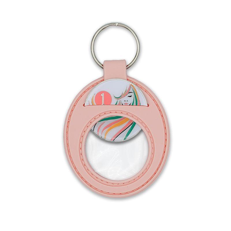 Pink Universal Keychain Coin Holder - The Token Shop