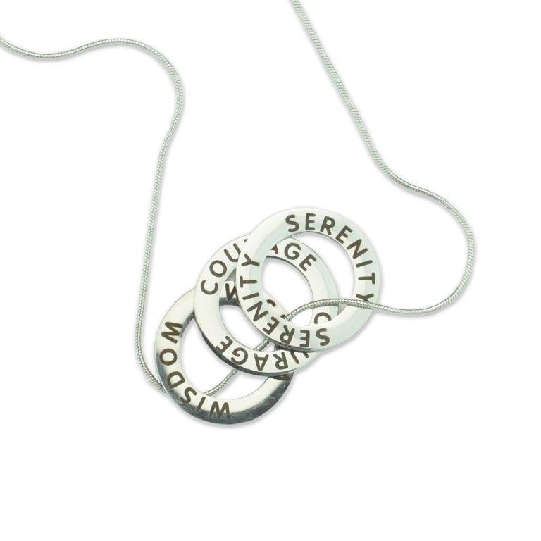 Serenity Courage & Wisdom Affirmation Necklace - The Token Shop