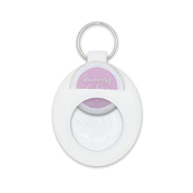 White Universal Keychain Coin Holder - The Token Shop