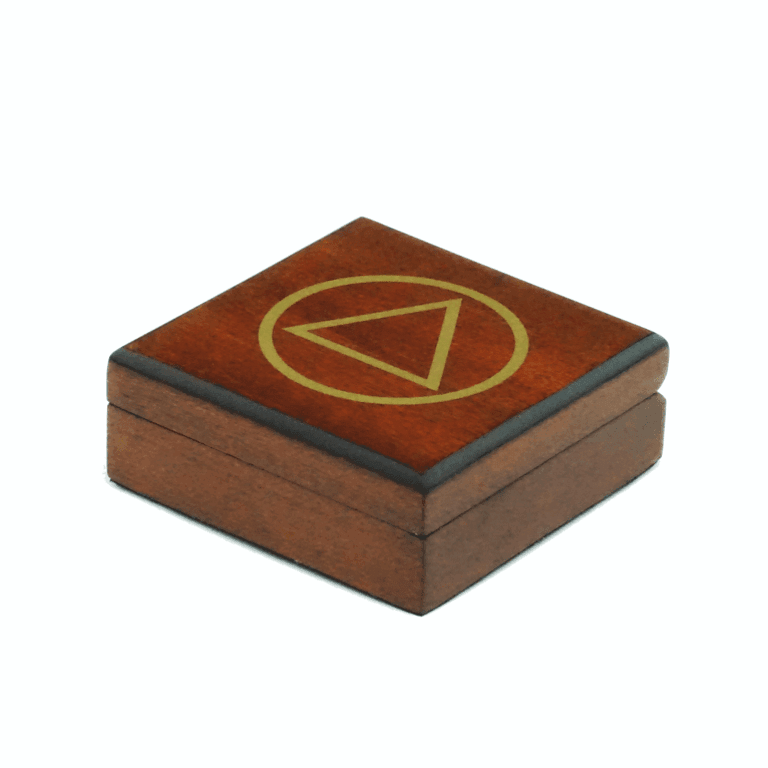 Wooden AA Coin Box with Dark Flat Finish - The Token Shop