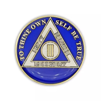 Blue Triplate AA Chips - The Token Shop