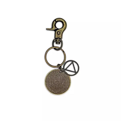 Bronze AA Affirmation Clip On Keychain - The Token Shop