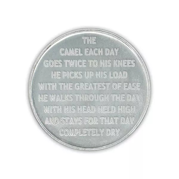 Camel One Day At A Time Aluminum Coin - The Token Shop