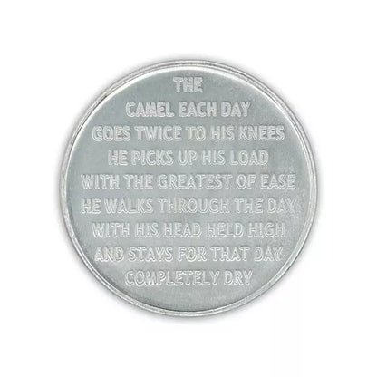 Camel One Day At A Time Aluminum Coin - The Token Shop