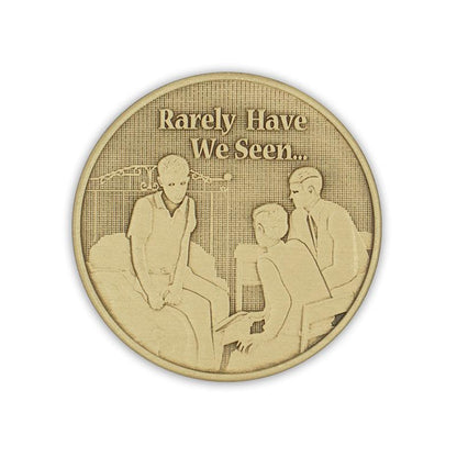3 Men Bed Wendells Bronze Affirmation Medallions - The Token Shop