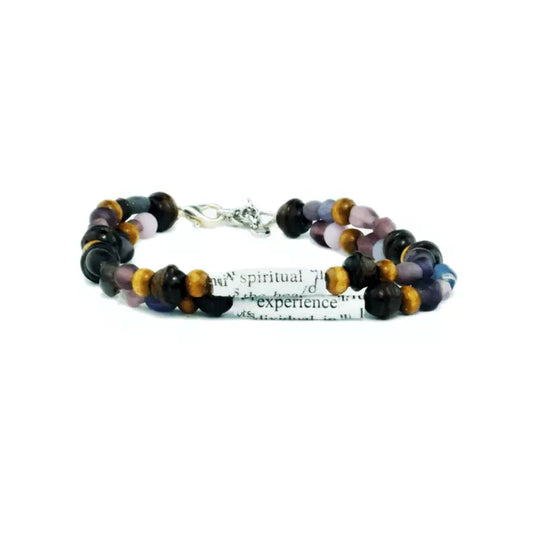 Big Book Bead Bracelet Spiritual Experience Purple - The Token Shop