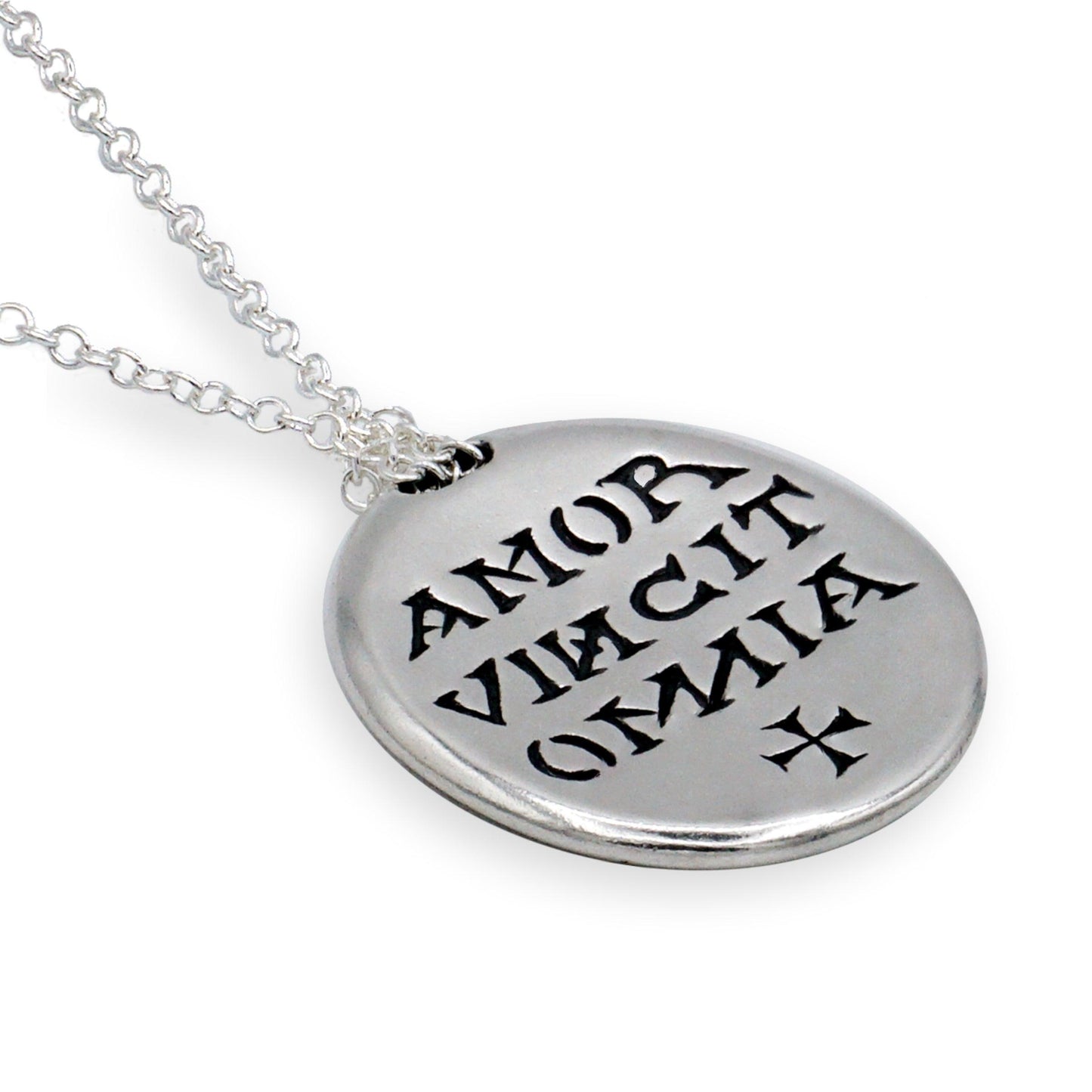 Love Conquers All Sterling Silver AA Necklace - The Token Shop