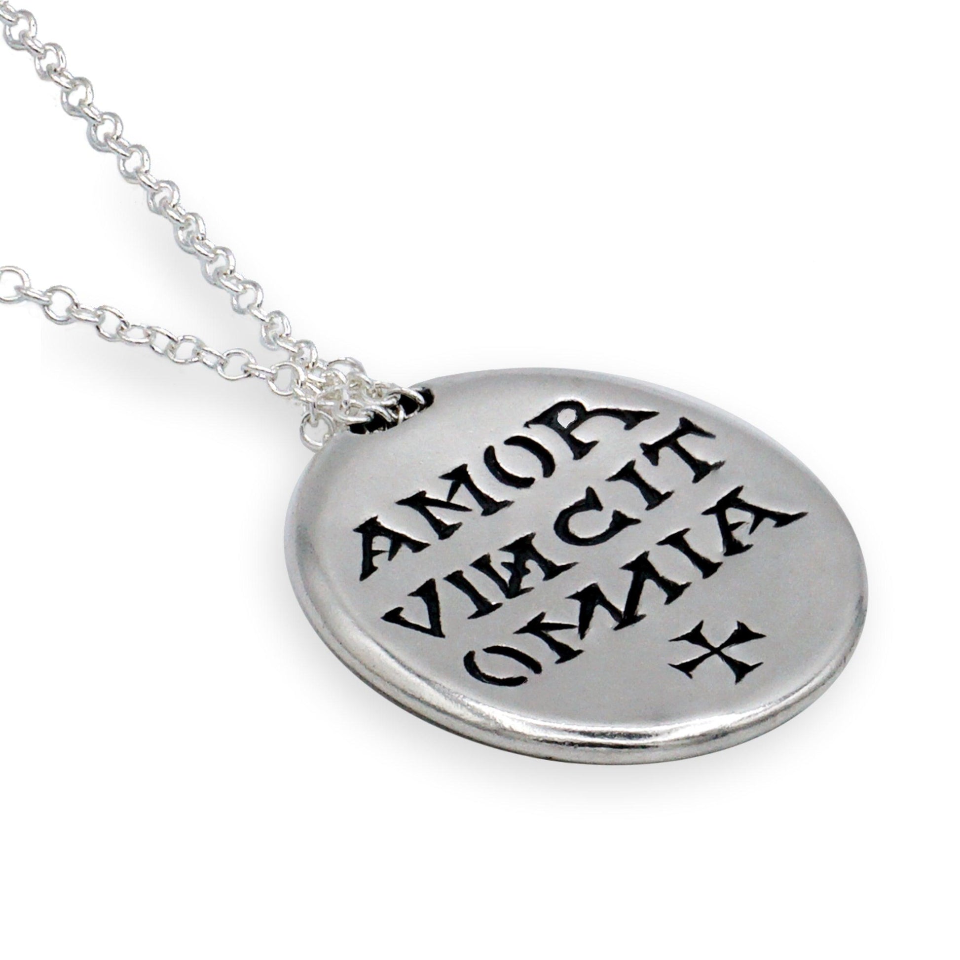 Love Conquers All Sterling Silver AA Necklace - The Token Shop