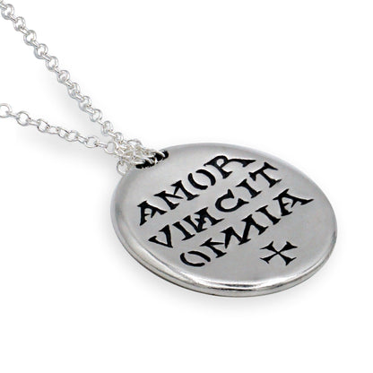 Love Conquers All Sterling Silver AA Necklace - The Token Shop
