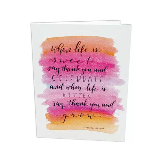 Bitter Sweet Life Greeting Card - The Token Shop