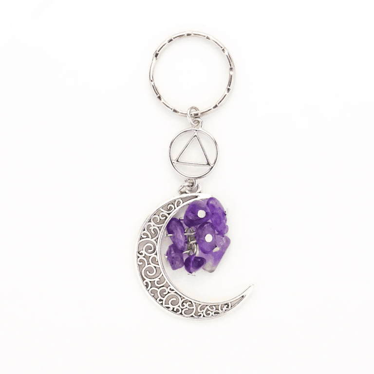 Amethyst Moon AA Keychain - The Token Shop