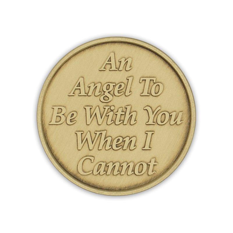 Angel To Be With You Bronze Affirmation Medallion - The Token Shop
