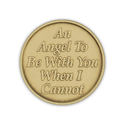 Angel To Be With You Bronze Affirmation Medallion - The Token Shop
