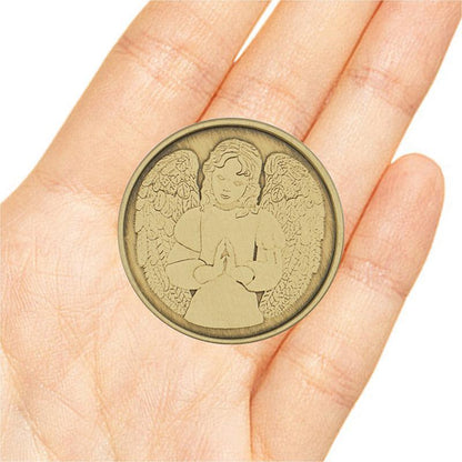 Angel To Be With You Bronze Affirmation Medallion - The Token Shop