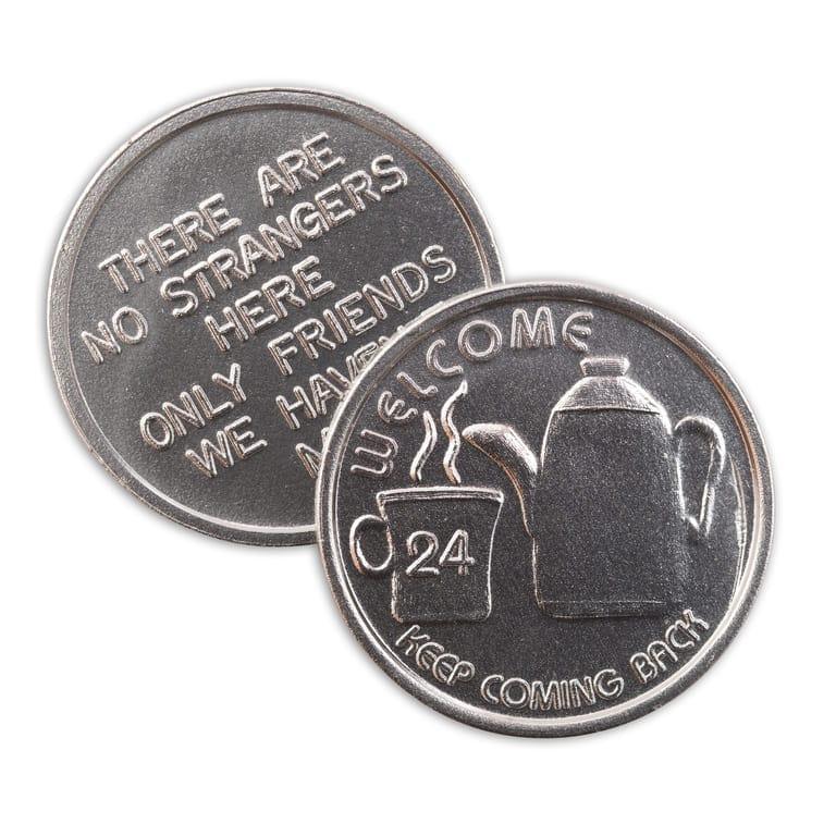 BSP Aluminum Coffee Pot Welcome Chip - The Token Shop