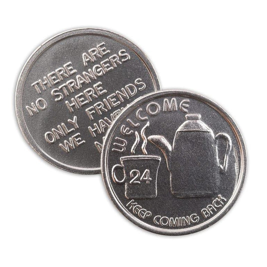 BSP Aluminum Coffee Pot Welcome Chip - The Token Shop