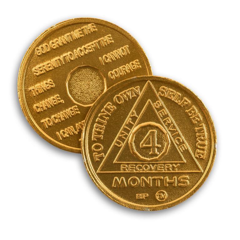BSP Aluminum Months 1-11 AA Tokens - The Token Shop