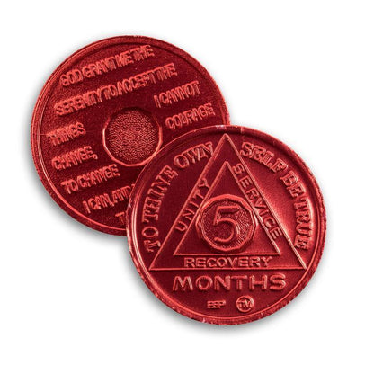BSP Aluminum Months 1-11 AA Tokens - The Token Shop