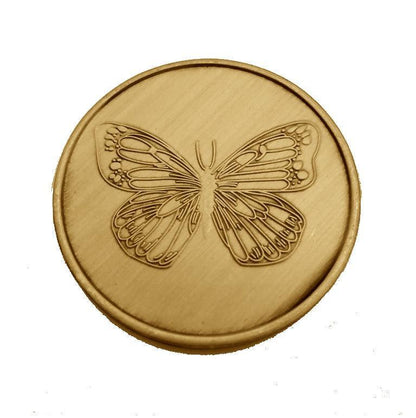 Butterfly Serenity Prayer Bronze Affirmation Medallions - The Token Shop