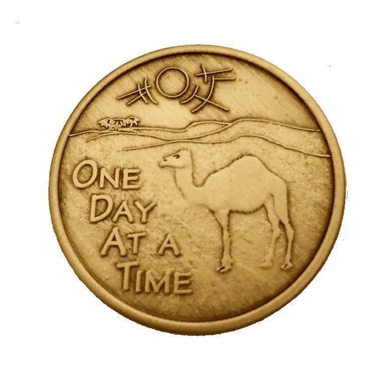 Camel With Poem Bronze Affirmation Medallions - The Token Shop
