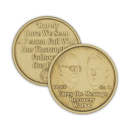 Carry The Message Bronze Affirmation Medallion - The Token Shop