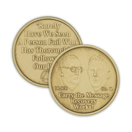Carry The Message Bronze Affirmation Medallion - The Token Shop