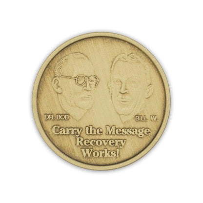Carry The Message Bronze Affirmation Medallion - The Token Shop