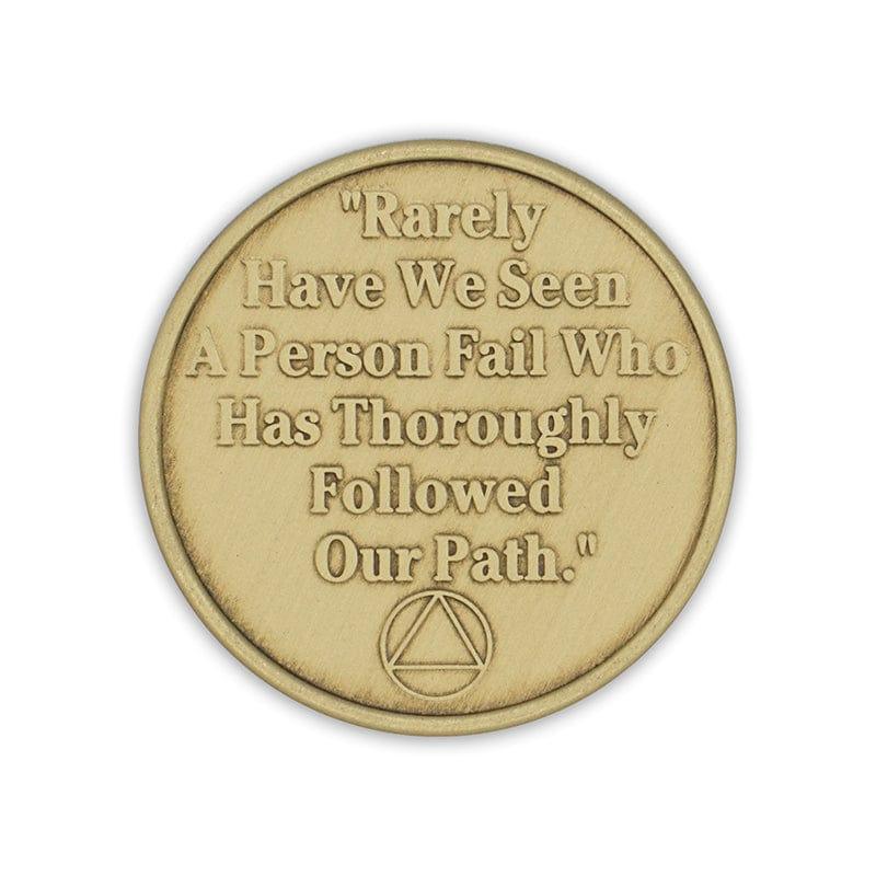 Carry The Message Bronze Affirmation Medallion - The Token Shop