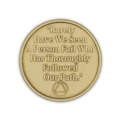 Carry The Message Bronze Affirmation Medallion - The Token Shop