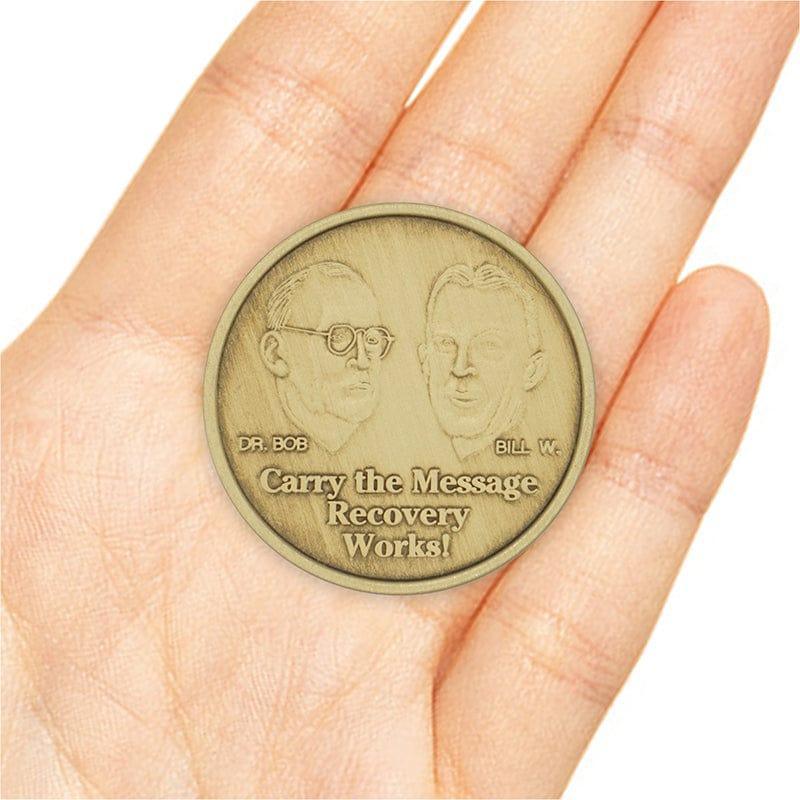 Carry The Message Bronze Affirmation Medallion - The Token Shop