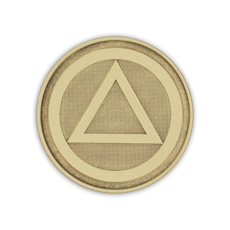 Circle Triangle Wendells Bronze Affirmation Medallions - The Token Shop