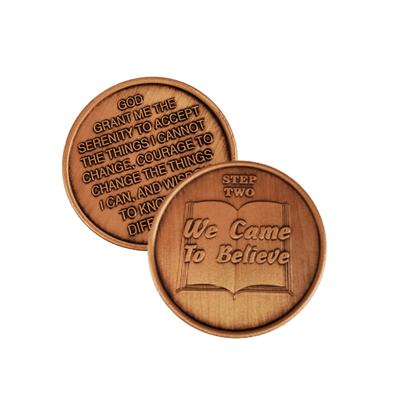 Copper Commemorative 12 Step Medallions - The Token Shop
