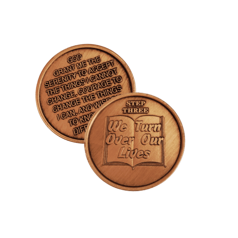Copper Commemorative 12 Step Medallions - The Token Shop