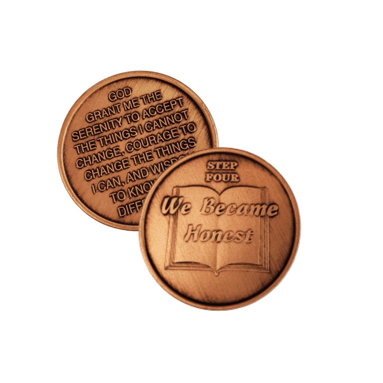 Copper Commemorative 12 Step Medallions - The Token Shop