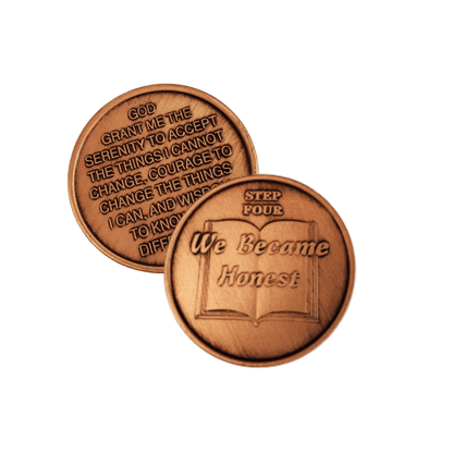 Copper Commemorative 12 Step Medallions - The Token Shop