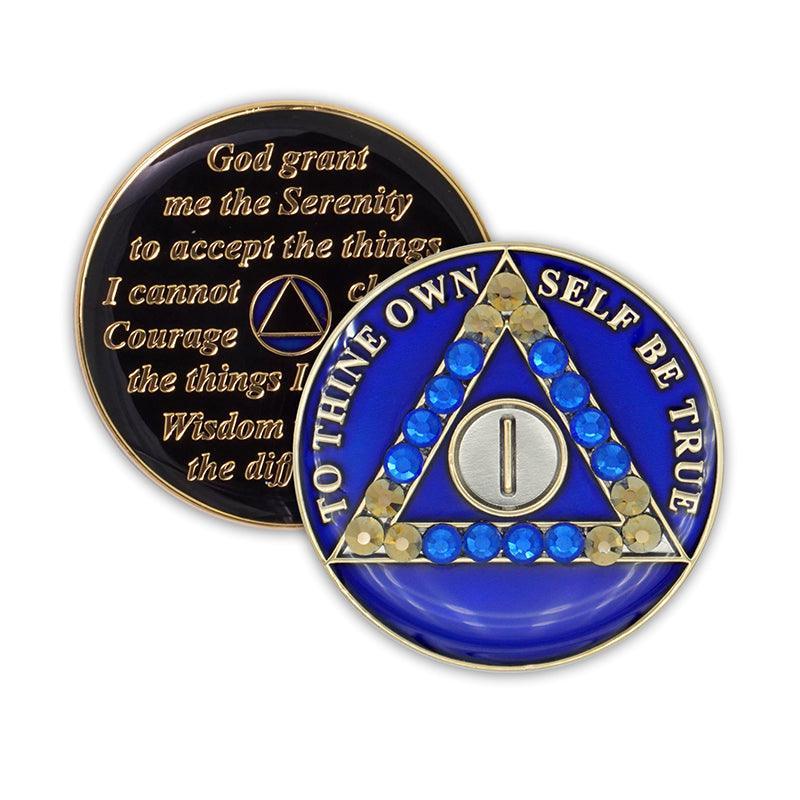 Crystallized Blue Triplate AA Chips - The Token Shop