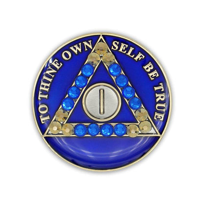 Crystallized Blue Triplate AA Chips - The Token Shop