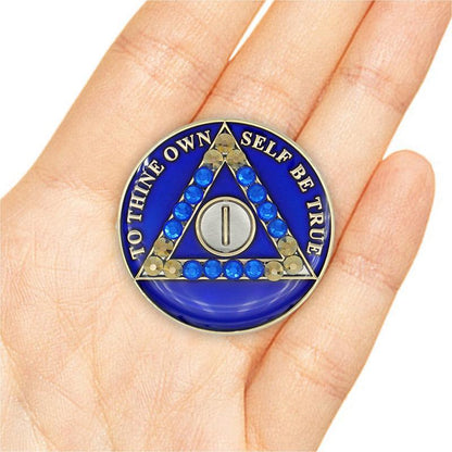 Crystallized Blue Triplate AA Chips - The Token Shop