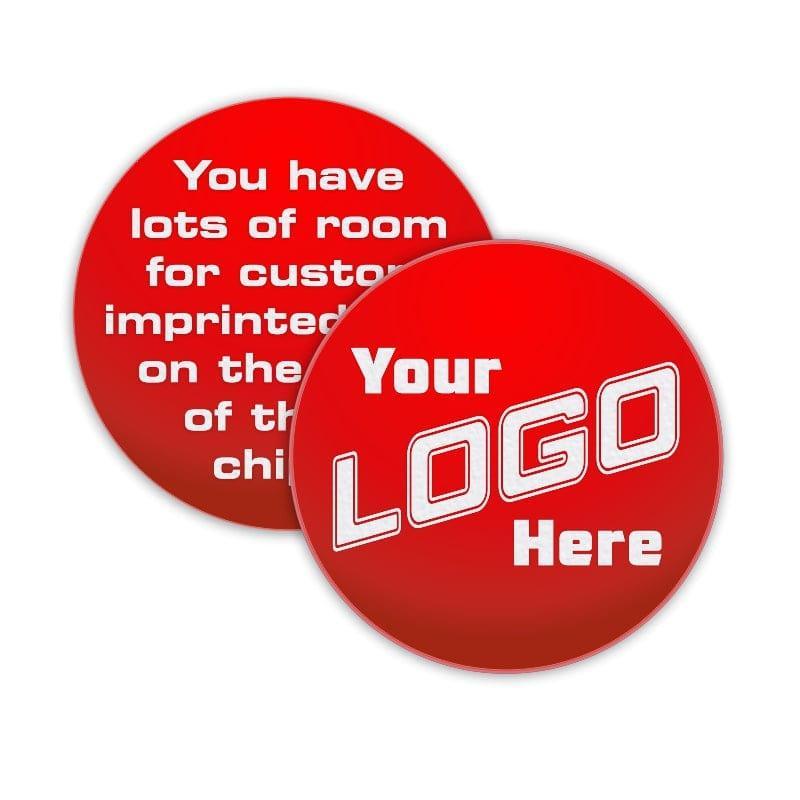 Custom Imprinted Smooth Style Plastic Chips - 2 Sided - The Token Shop