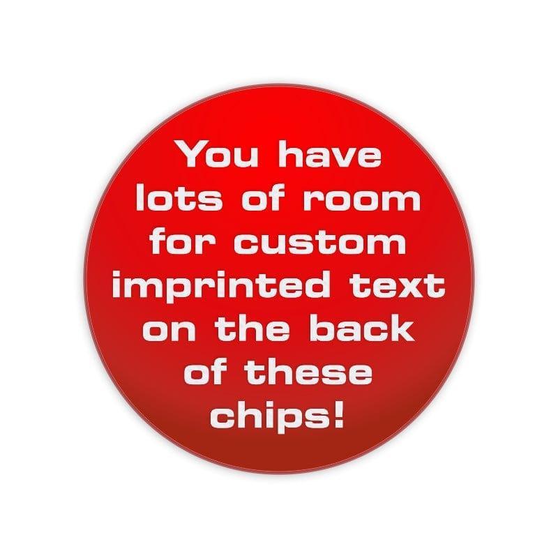 Custom Imprinted Smooth Style Plastic Chips - 2 Sided - The Token Shop