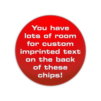 Custom Imprinted Smooth Style Plastic Chips - 2 Sided - The Token Shop