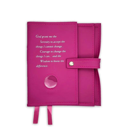 Double Big Book Cover W/Serenity Prayer and Coin Holder - The Token Shop