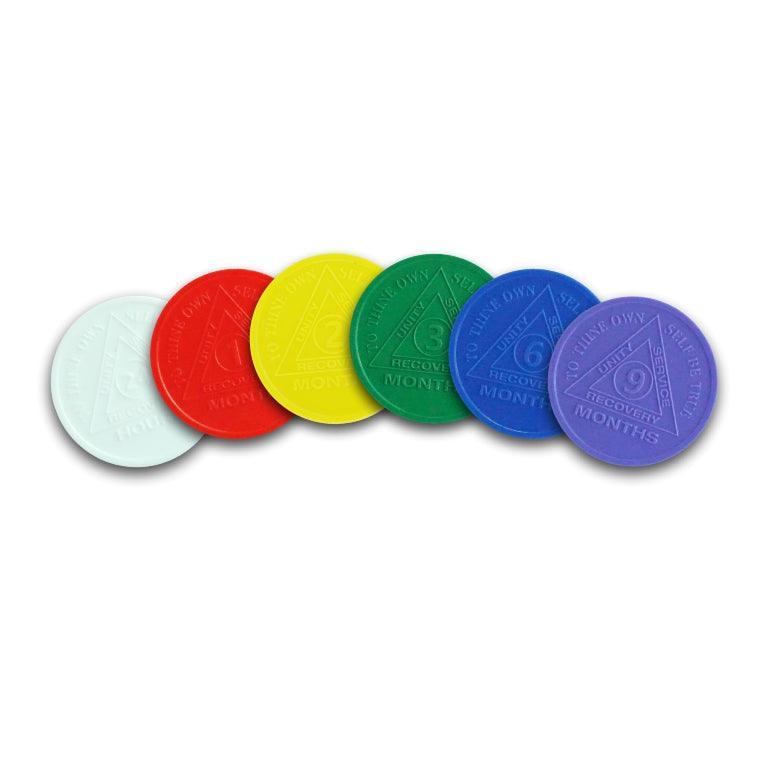 Embossed Plastic AA Chips - The Token Shop
