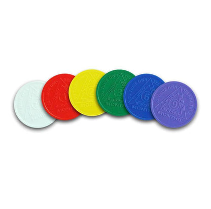 Embossed Plastic AA Chips - The Token Shop