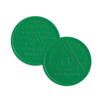 Embossed Plastic AA Chips - The Token Shop