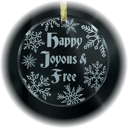 Etched Glass Christmas Tree Ornaments - The Token Shop