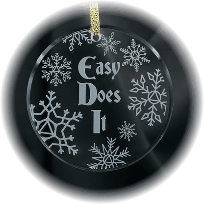 Etched Glass Christmas Tree Ornaments - The Token Shop