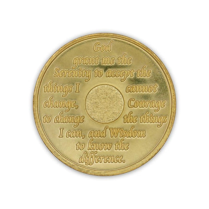 Gold Plated Precious Metal AA Anniversary Medallions - The Token Shop
