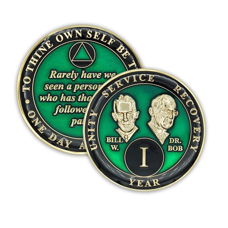Green Founders Triplate AA Chips - The Token Shop